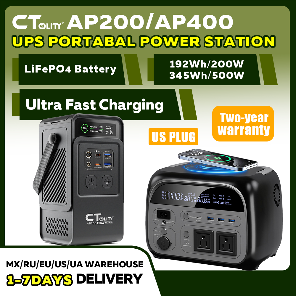 CTOLITY AP200 AP400 200W/500W  - Solar Emergency Charger reseña y precio