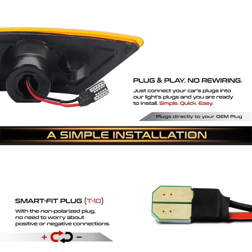 2PCS Car LED Front Side Marker - Signal Flare Kit reseña y precio