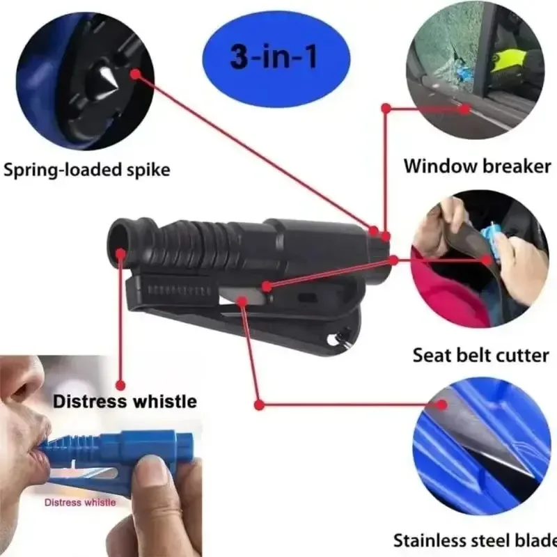 1pc Mini Safety Hammer Keychai - Rescue Rope Throw reseña y precio
