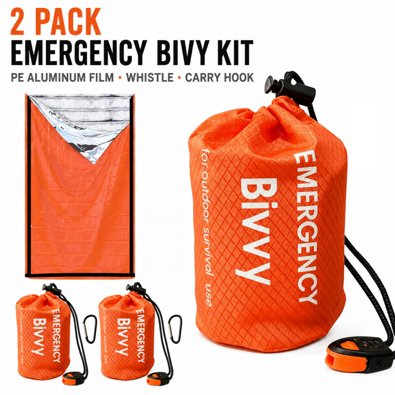 2 Pack Emergency Sleeping Bag, - Bivy Bag Emergency reseña y precio