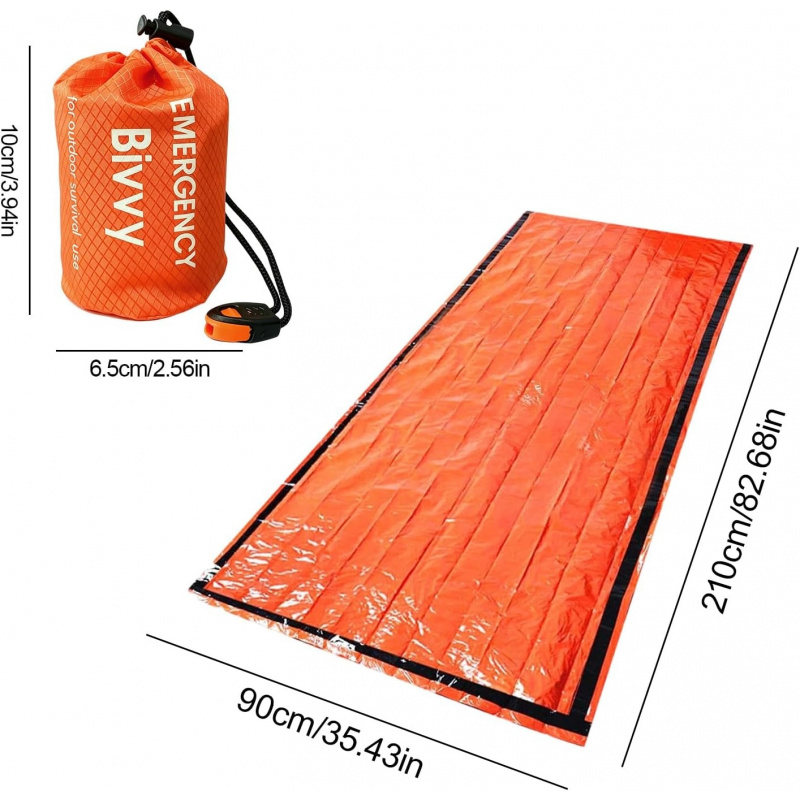 2 Pack Emergency Sleeping Bag, - Bivy Bag Emergency reseña y precio
