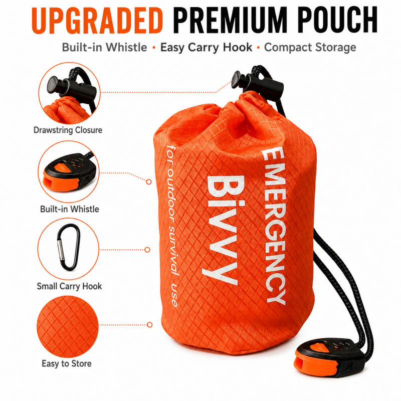 2 Pack Emergency Sleeping Bag, - Bivy Bag Emergency reseña y precio