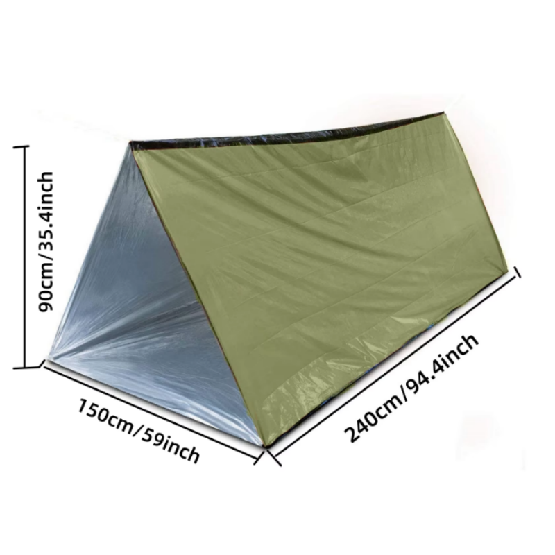 2 Person Reusable Mylar Tube E - Emergency Mylar Tent reseña y precio