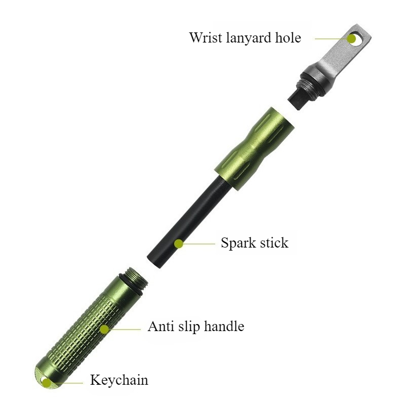 Portable Waterproof Flint Emer - Fire Starting Kit reseña y precio