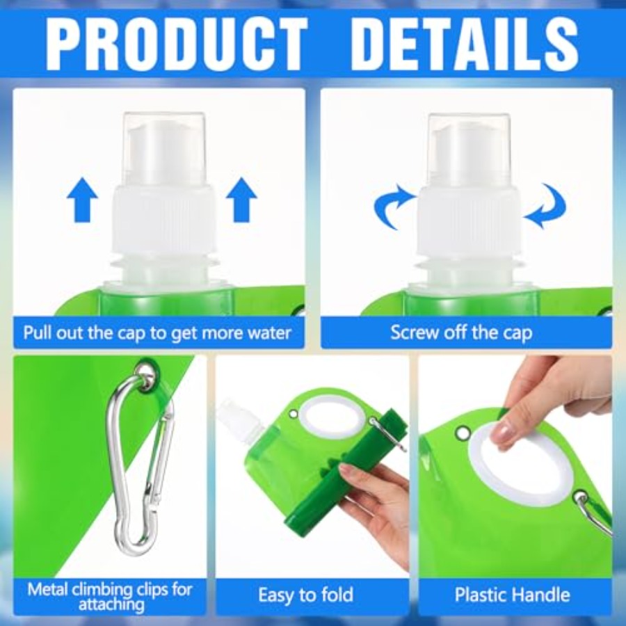 22 oz Collapsible Water Bottle - Water Bag Collapsible reseña y precio