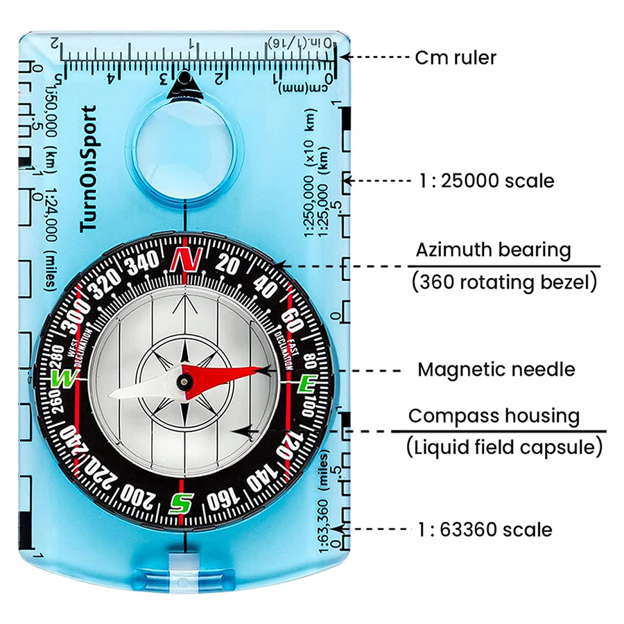 Professional Waterproof Campin - Compass Lensatic reseña y precio