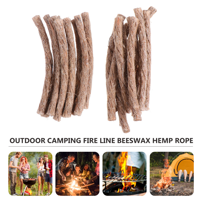 10Pcs Survival Wick Hemp Cord  - Fire Starting Kit reseña y precio