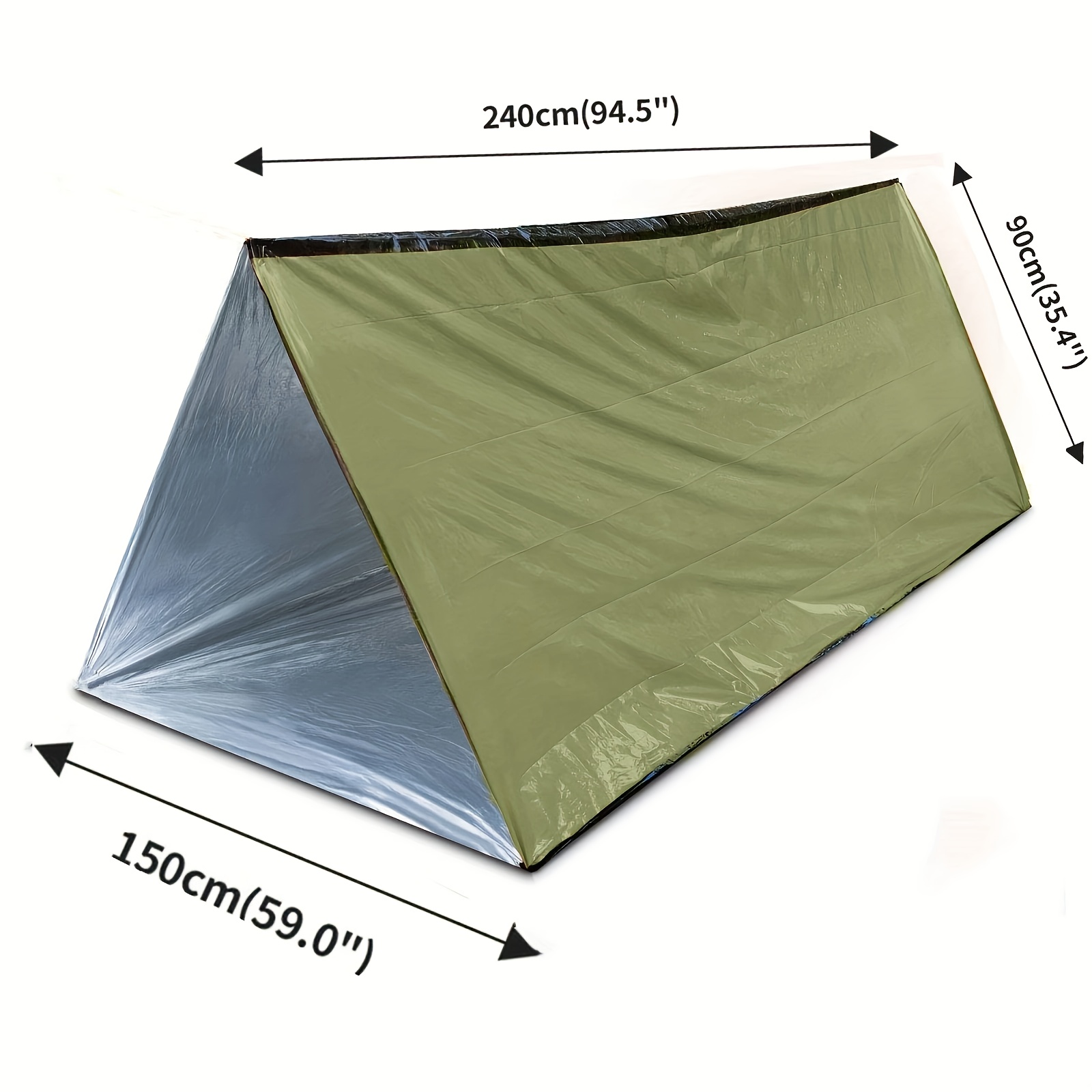 2Pcs Reflective Mylar Tent Lig - Emergency Mylar Tent reseña y precio