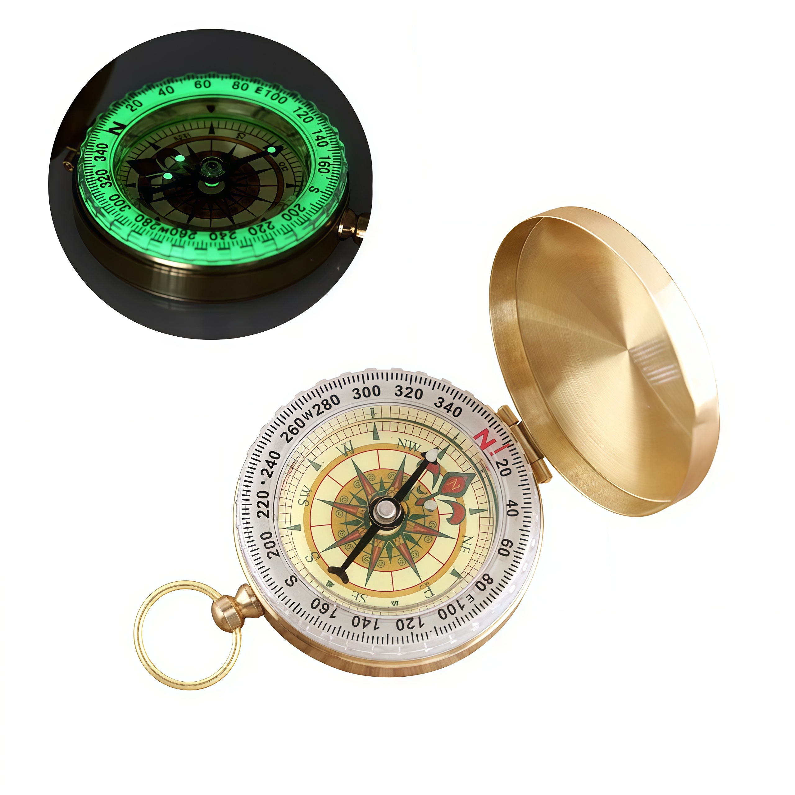Brass Outdoor Compass - Gold C - Compass Lensatic reseña y precio