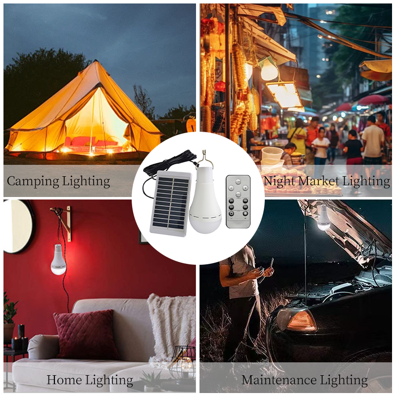 LED Solar Lamp Bulb Hanging So - Solar Emergency Charger reseña y precio