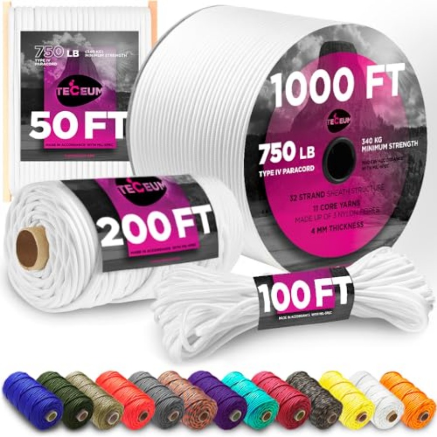 Reflective Paracord Rope 1000  - Para Cord 1000Ft reseña y precio