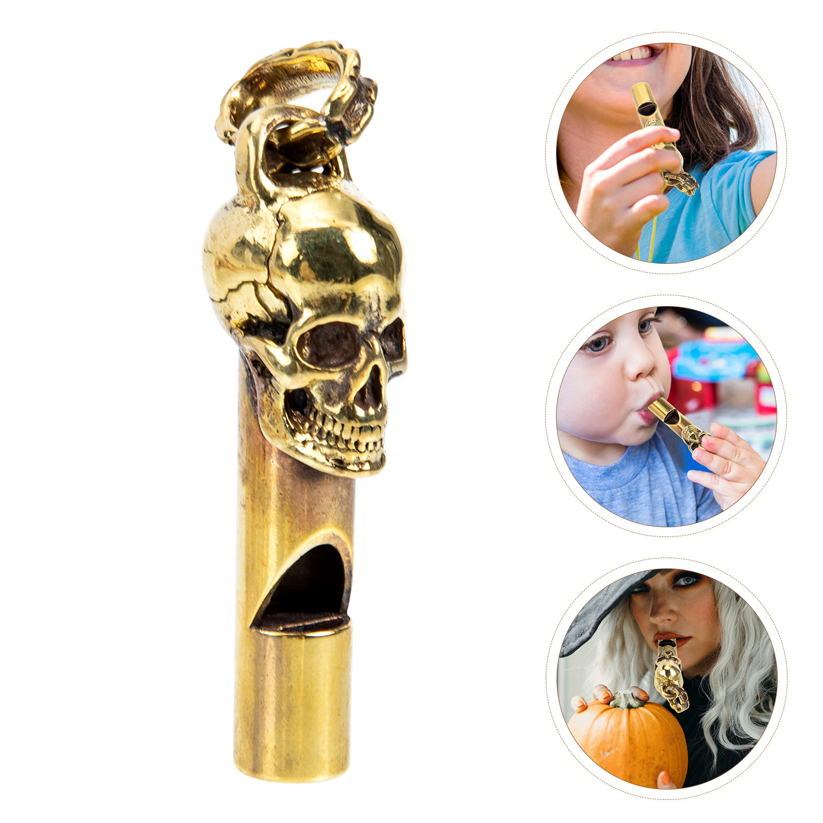 Copper Whistle Skull Head Shap - Emergency Whistle Loud reseña y precio