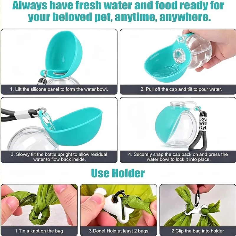 Portable 2-in-1 water bottle f - Water Bag Collapsible reseña y precio