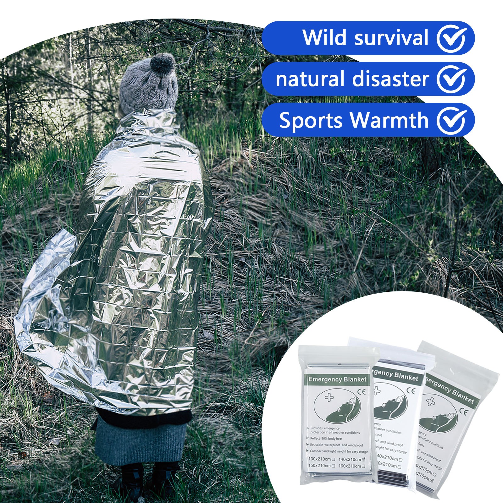 Outdoor emergency blanket port - Survival Blanket Reflective reseña y precio