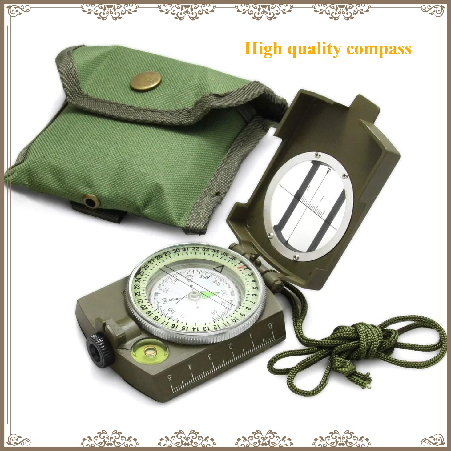 Waterproof Shockproof Tactical - Compass Lensatic reseña y precio
